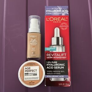L'Oreal Age Perfect Tinted Balm & True Match Foundation